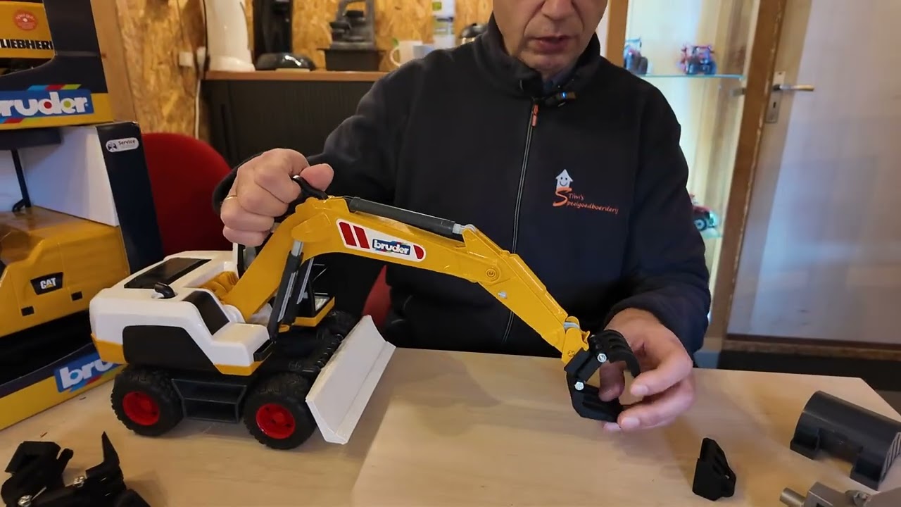 Bruder 3D aanbouwdelen zoals schepbak en knijpbak