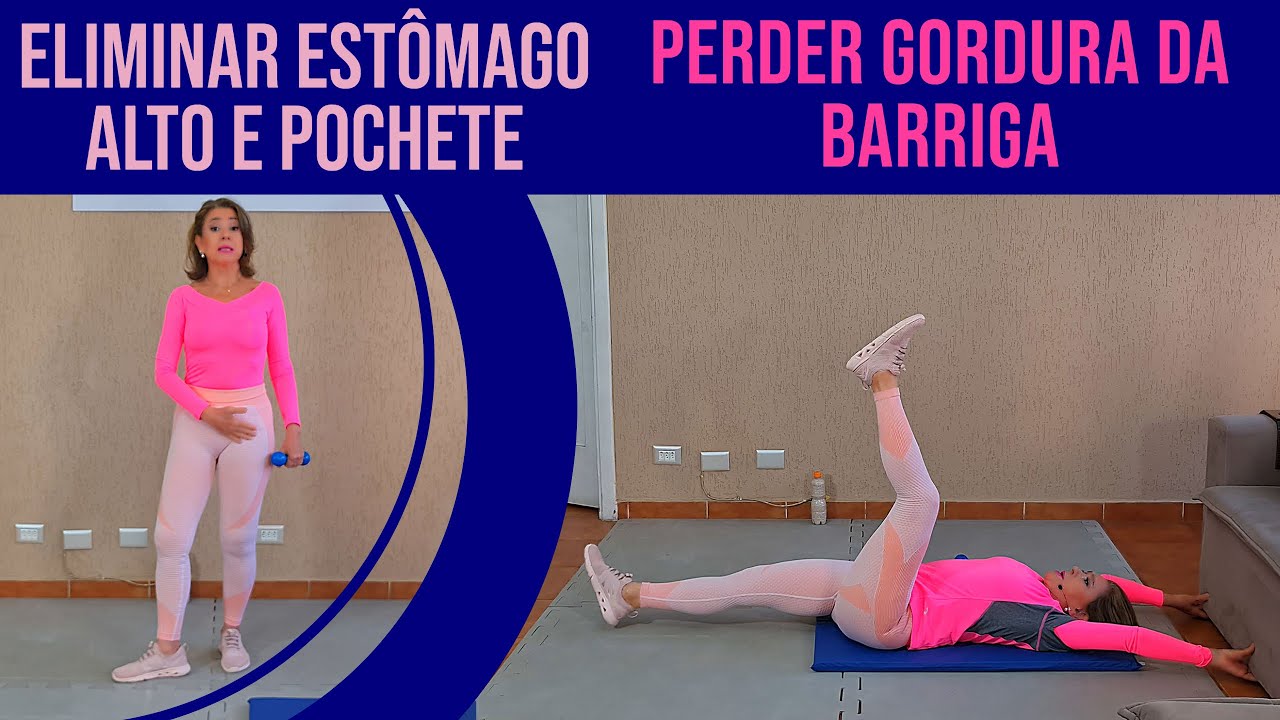 🔴 Perder Gordura da Barriga 🔥  e Eliminar Estômago Alto e Pochete  🔥  Vídeo 818
