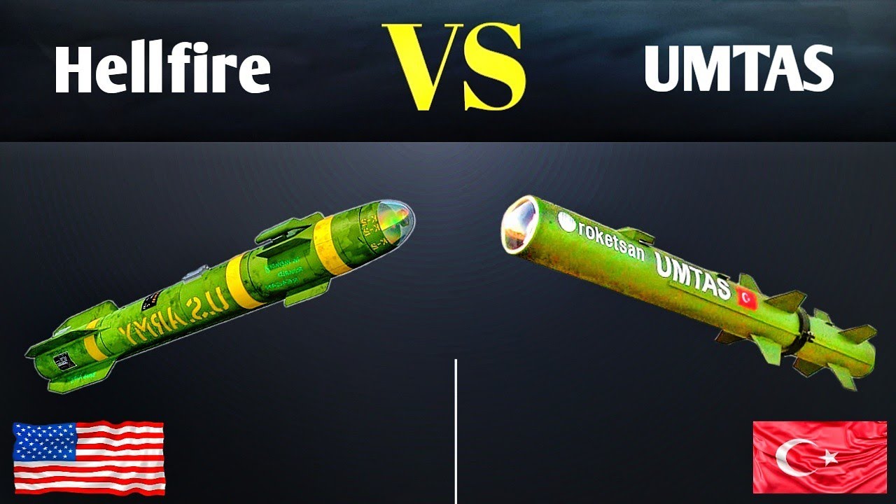 Turkish UMTAS VS American AGM-144 Hellfire Anti-Tank Missile