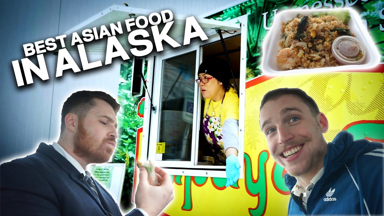 Eating at the GREATEST Asian Food Truck in Alaska | Papaya Tree | BEST Restaurants in Alaska