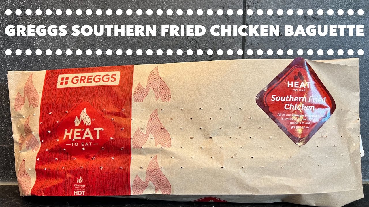Greggs Southern Fried Chicken Baguette Review | Greggs Heat To Eat Review