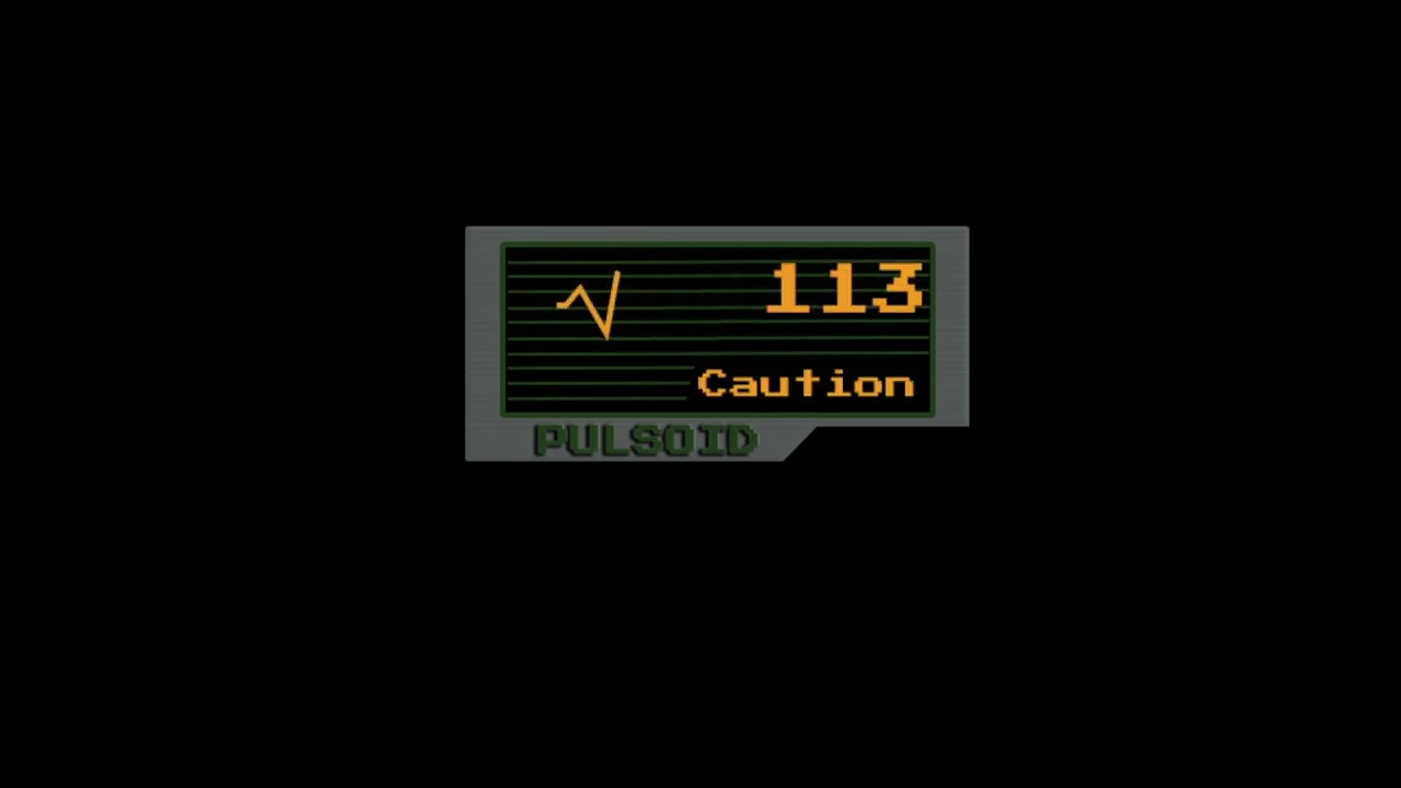 Resident Evil status style heart rate widget by Pulsoid
