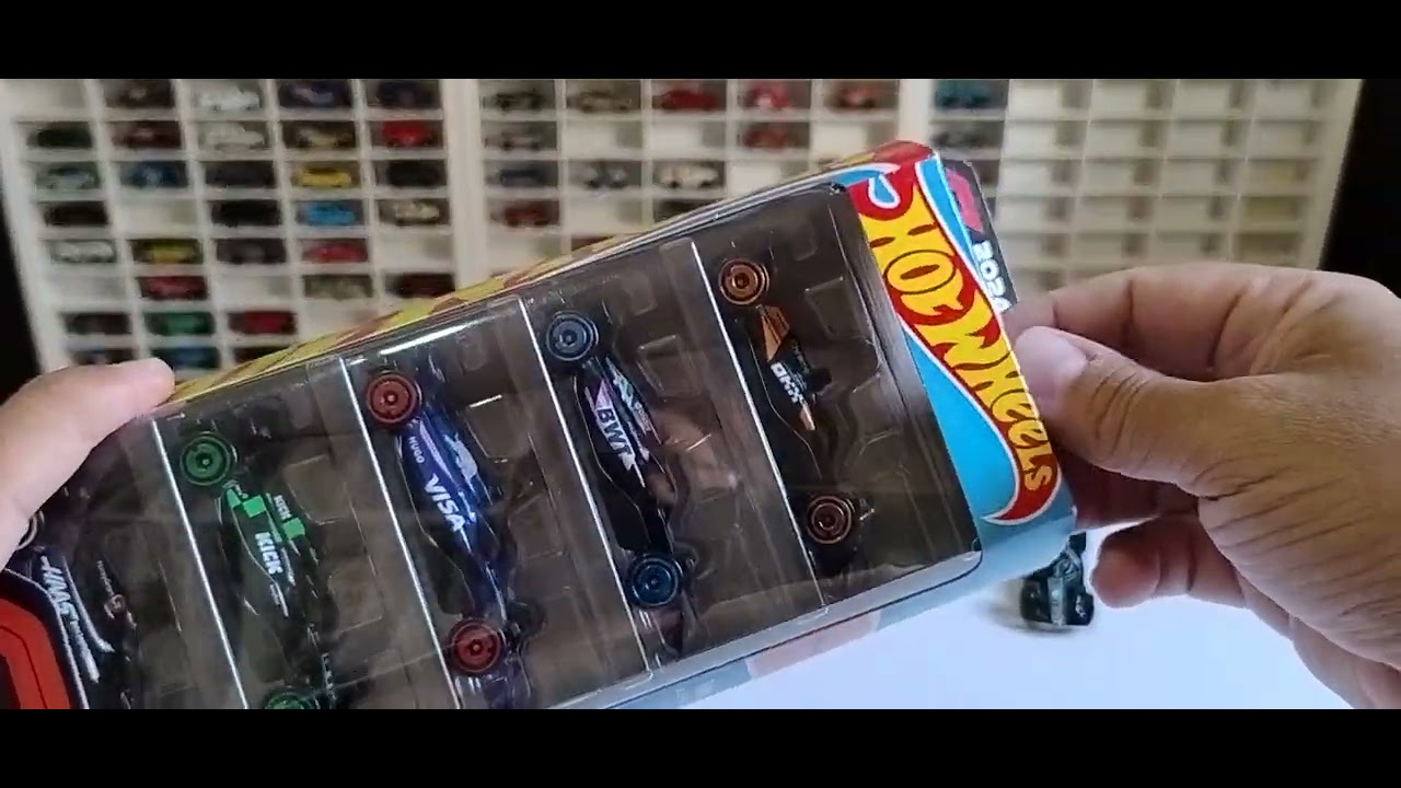 COLEÇÃO MINIATURAS DIECAST - Abrindo five pack Fórmula 1 da Hotwheels #fivepackhotwheels #colecao