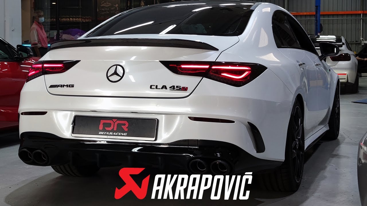 MERCEDES AMG CLA45S C118 AKRAPOVIC EXHAUST | ЗВУК CLA45S 2020 | САМЫЙ МОЩНЫЙ 4-ЦИЛИНДРОВЫЙ СЕДАН