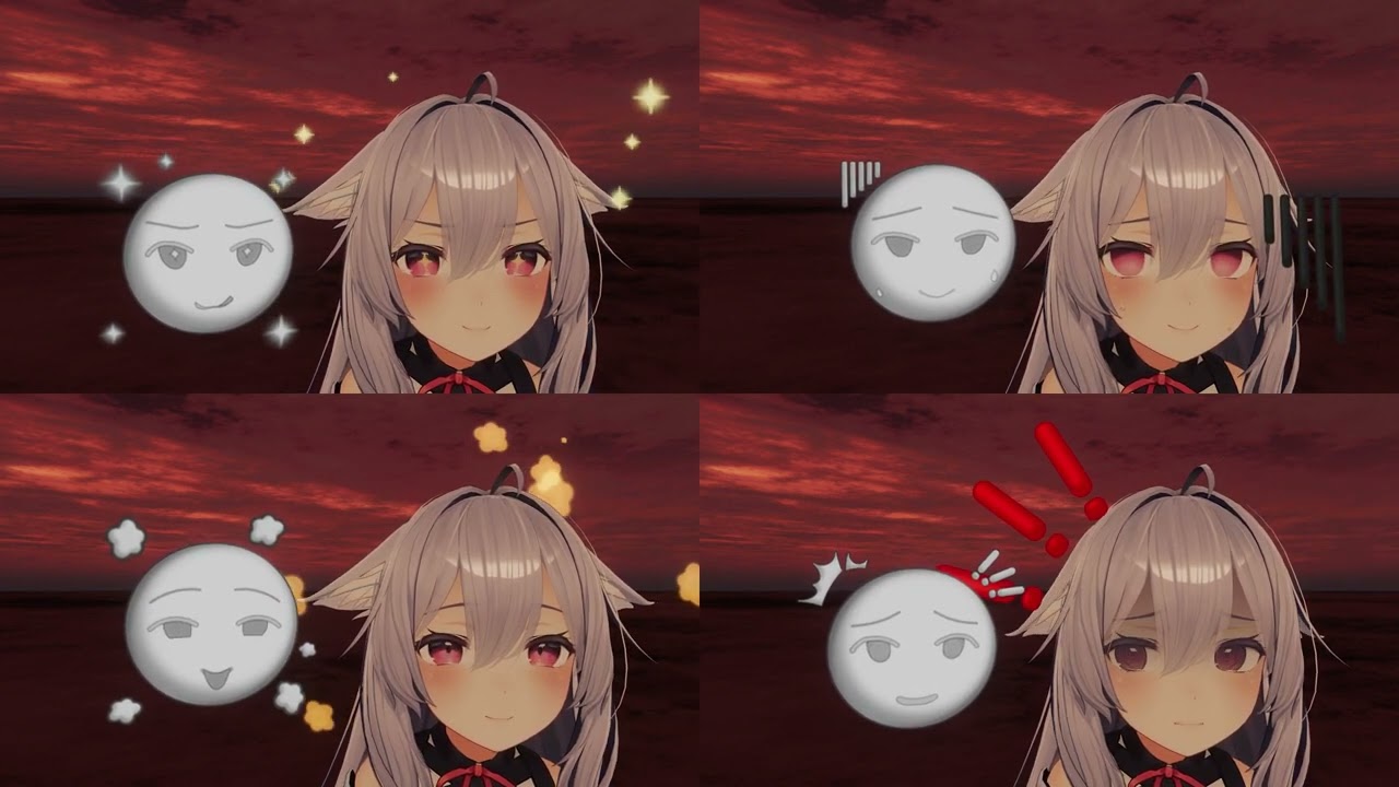 【桔梗(Kikyo)用】Kikyo dynamic expression Ver.2.01/VRC Contact /桔梗の動的表情/Dynamic expression system -update