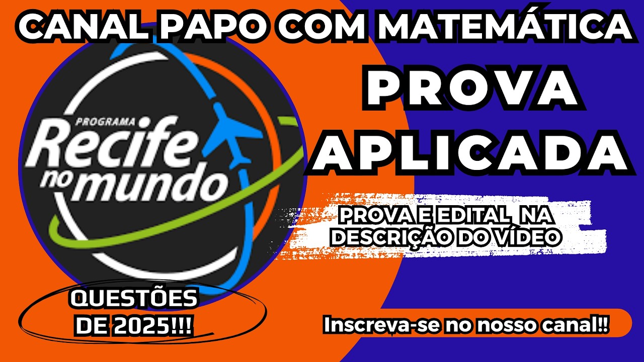 PROVA RECIFE NO MUNDO 2025