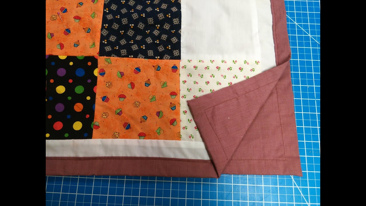 فن الكولتينج - تشطيب المفرش بطريقة البطانة الكاملة . Quilting