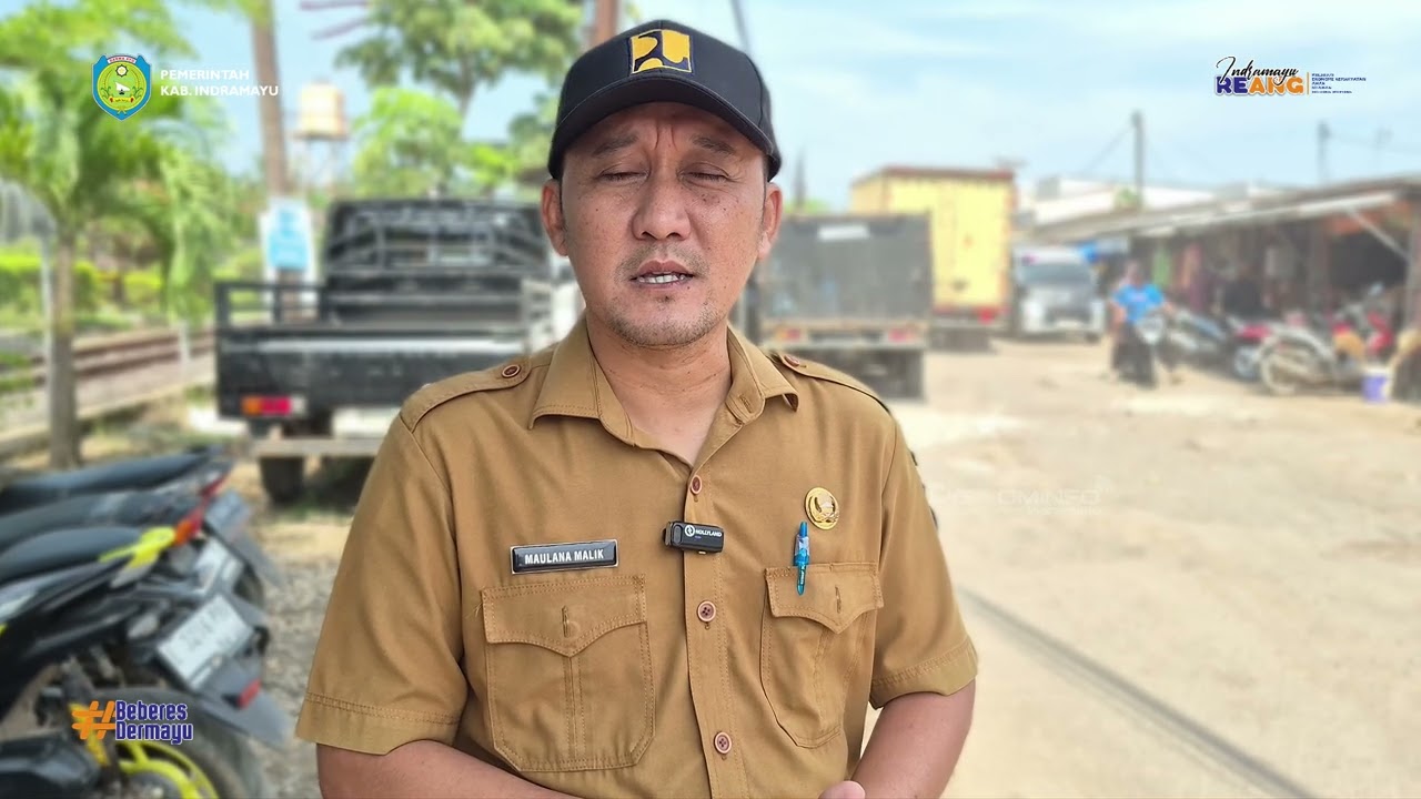 Jalan di Sekitar Kawasan Pasar Terisi - Indramayu Akan Dibeton