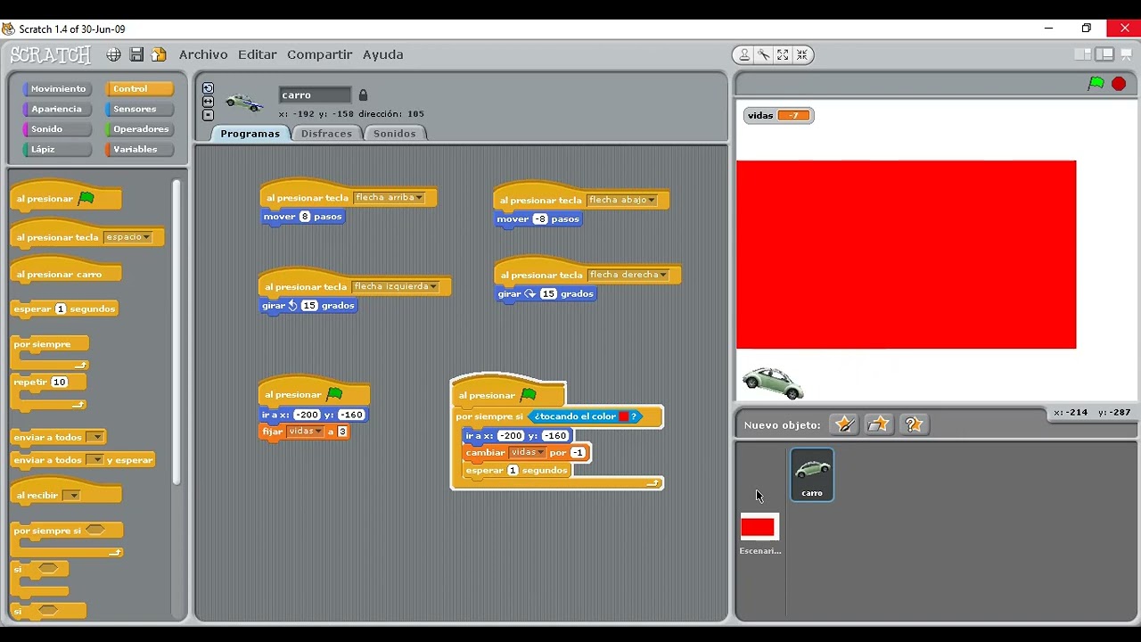 Programar juego de laberinto en Scratch🎢