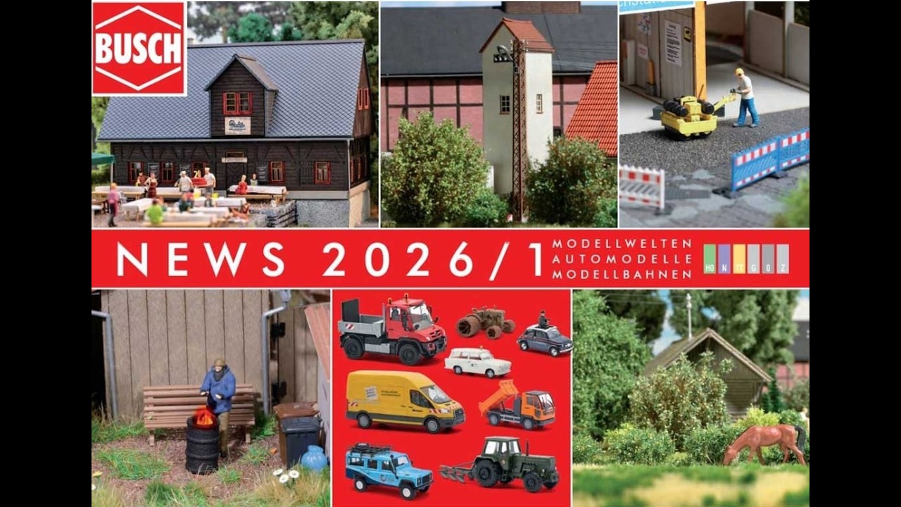 Auhagen & Busch Neuheiten 2026 | Zubehör-Highlights aus Dresden 🚂
