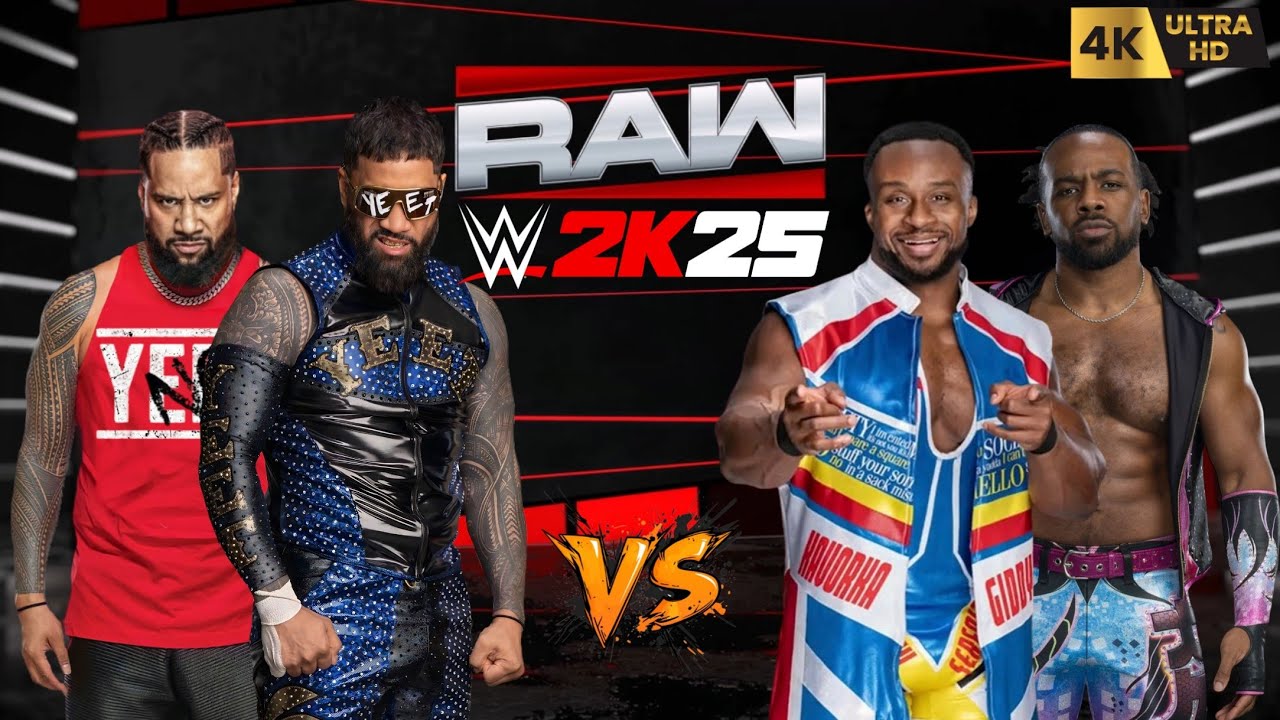 WWE 2K25 - The Usos vs The New Day || WWE RAW Tag Team Match || PC™ Gameplay [4K60]