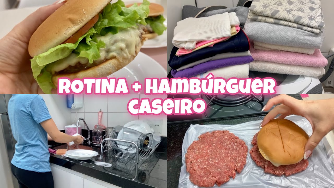 ROTINA DA NOITE- MEUS PAIS VIERAM AQUI- RECEBIDOS DE BELEZA- HAMBÚRGUER CASEIRO + MOLHO FÁCIL