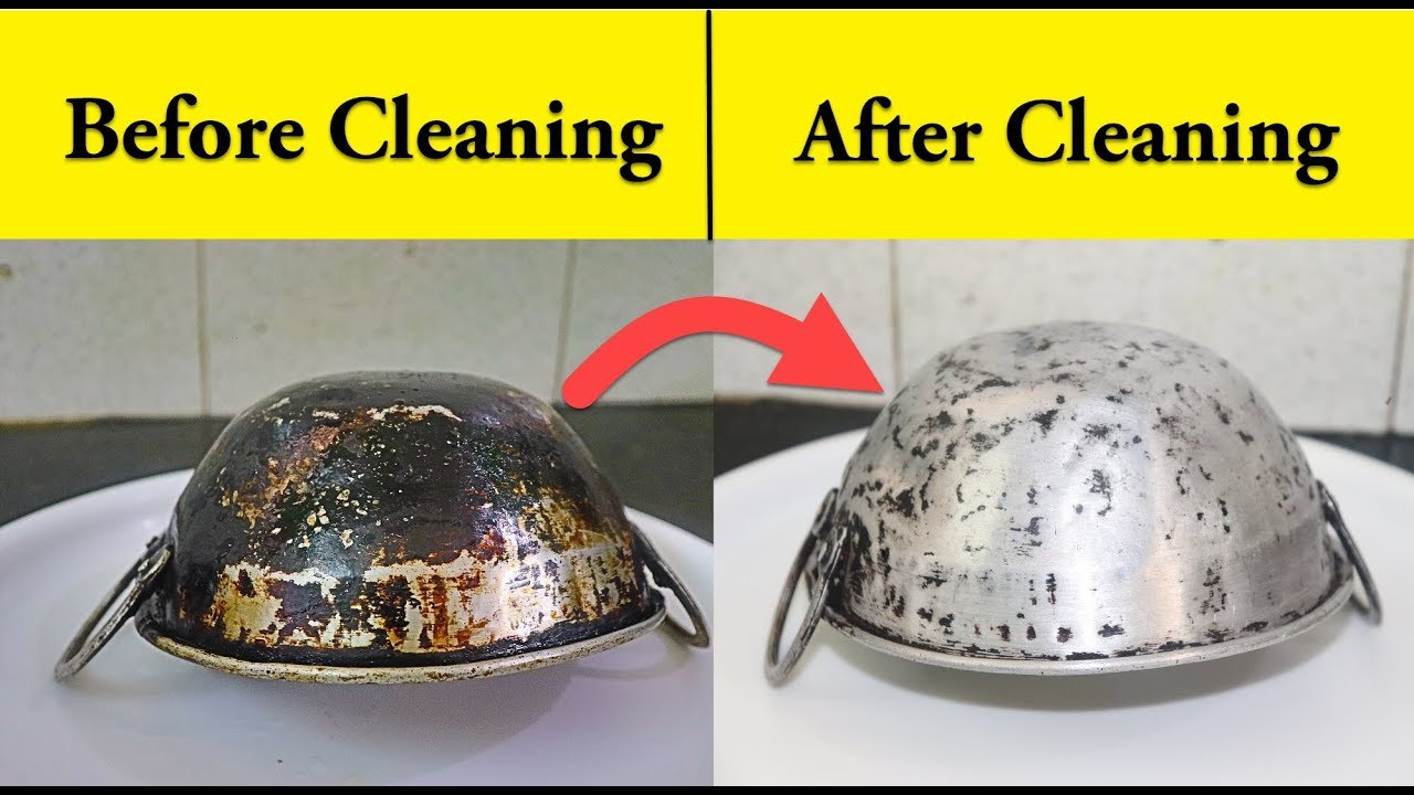 கறைபிடித்த அலுமினியம் பாத்திரத்தை பளபளப்பு ஆக்குவது எப்படி ||| How to Clean Old Aluminium Vessel
