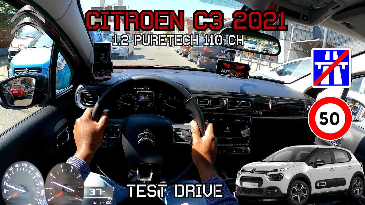 Citro&euml;n C3 PureTech 110 | 0-100 Acceleration Test Drive POV