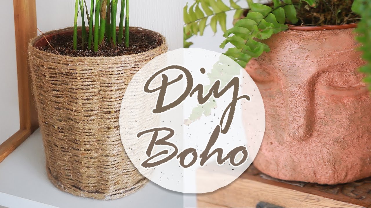 DIY MACETAS con YUTE y RECICLAJE | BOHO DECO | Shanti Irene