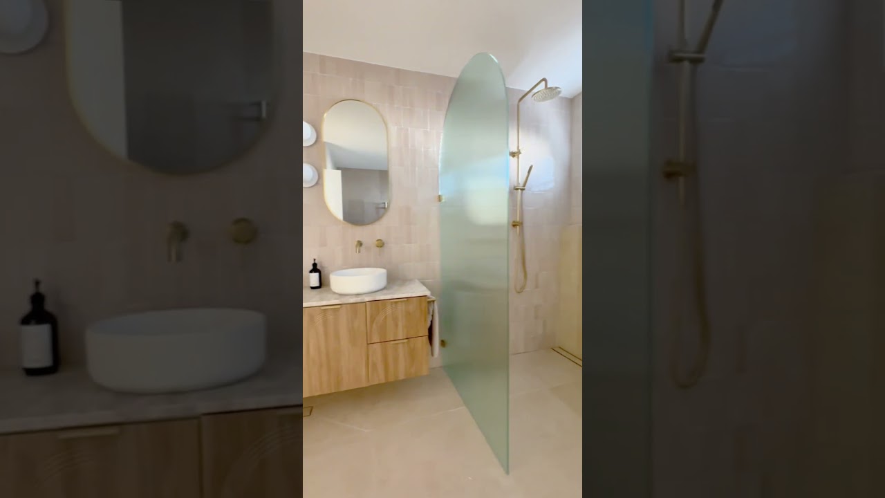 Bathroom renovation goals 😍 This before and after transformation is incredible!