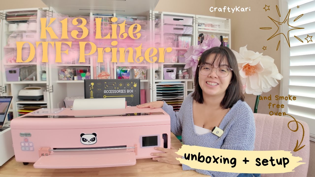 Procolored K13 Lite Unboxing & Setup | DTF Printing at Home | Pink DTF Printer for Beginners!