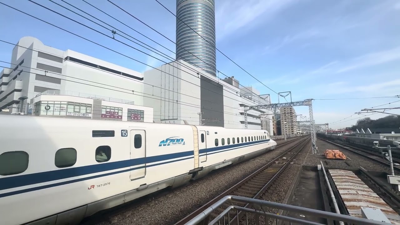 N700a X76編成 新横浜発車