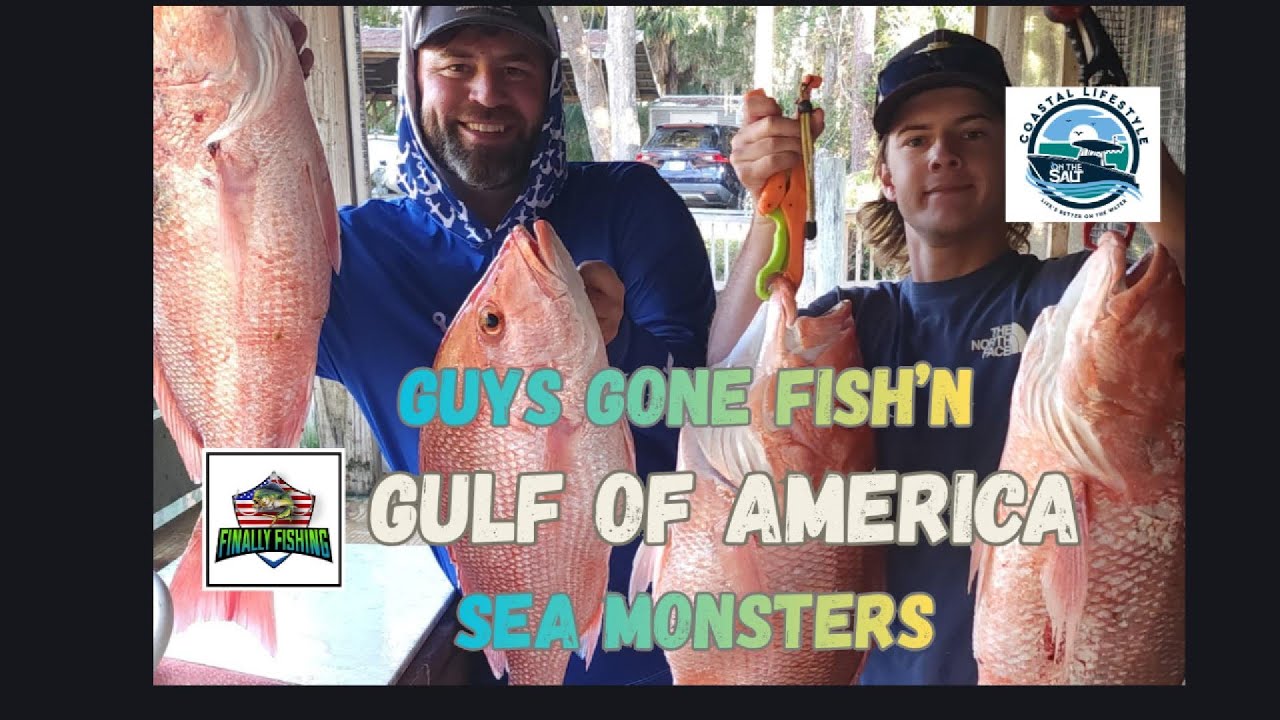 Guys Gone Fishing For Sea Monsters in the Gulf Of America