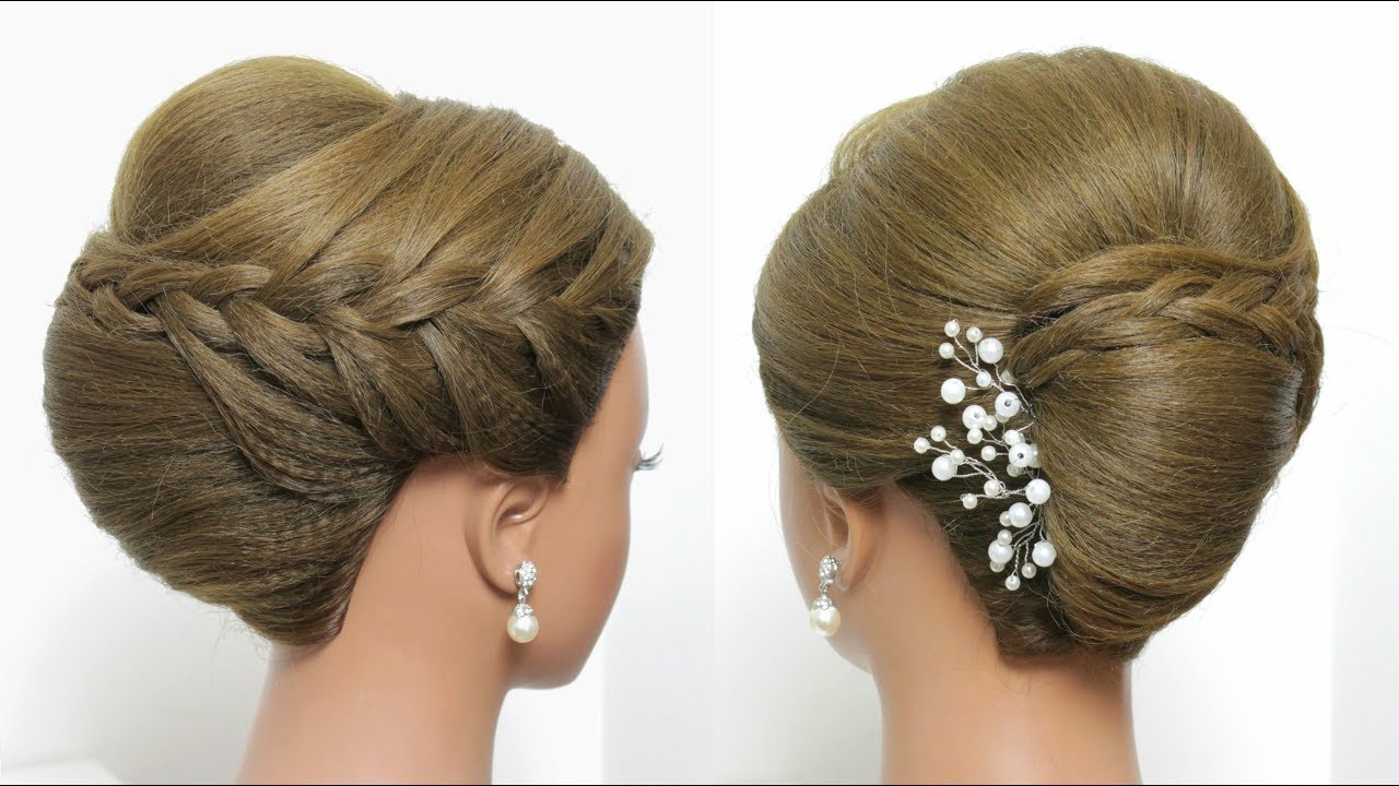 French Roll Hairstyle. Beautiful Juda Style