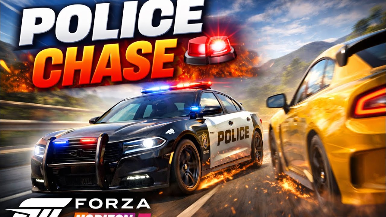 Dodge Police Car Chase Race | Full Speed race| Forza Horizon 5