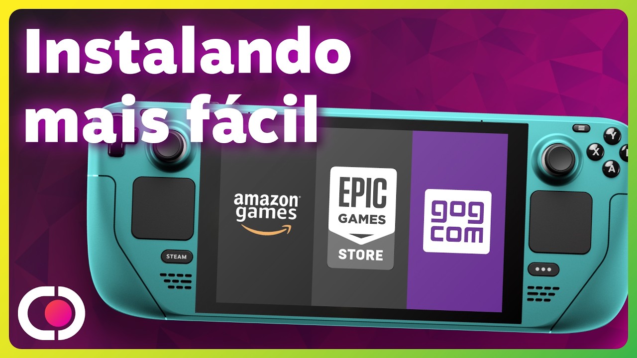 ATUALIZADO! Jeito MAIS PRÁTICO de INSTALAR JOGOS da Epic Store, GOG e Amazon no Steam Deck
