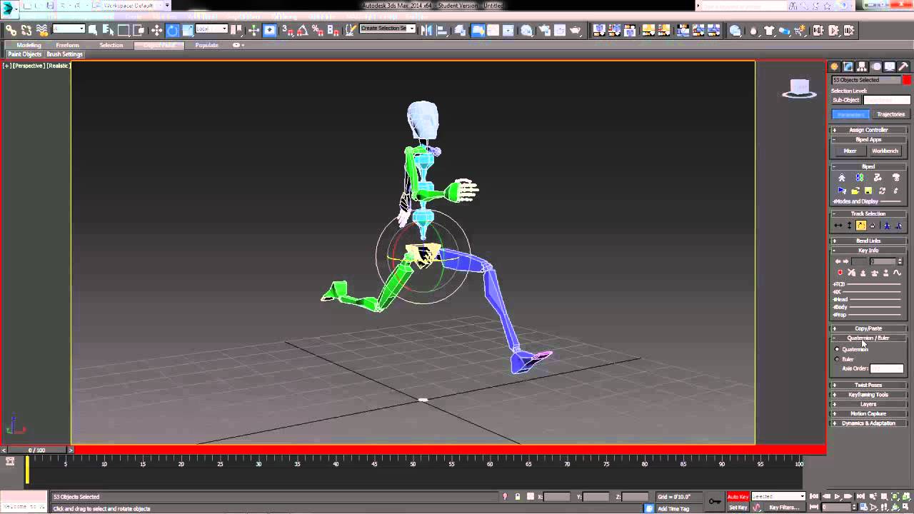 Biped Pose to Pose Animation - 3DS Max