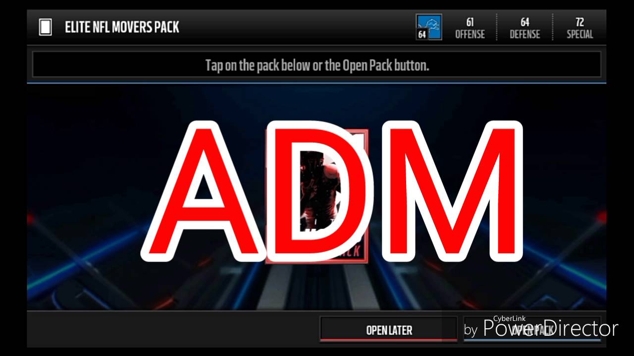 NFL MOVER ELITE PACK - 170K PULL