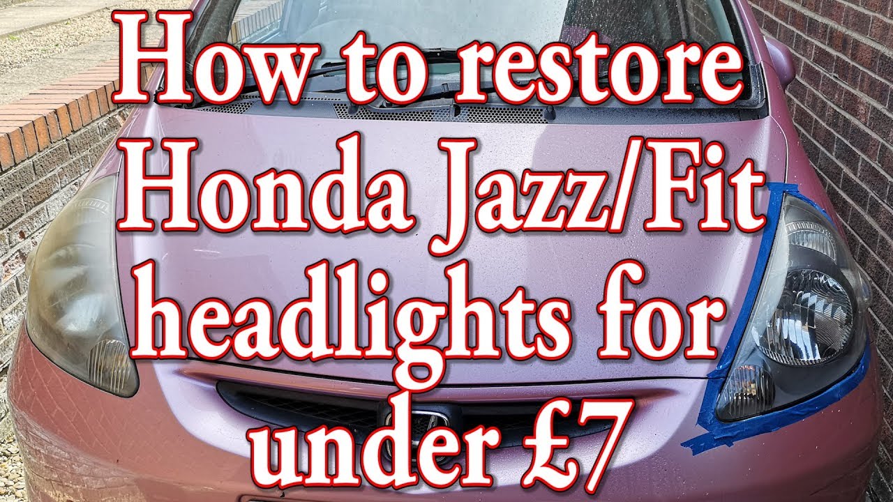 How to restore Honda Jazz/Fit headlight/headlamps with Autosol Lamp Doctor K2 Pro