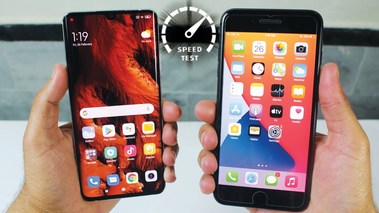 Mi Note 10 Lite vs iPhone 8 Plus - Speed Test | SD 730G vs A11 Bionic🔥