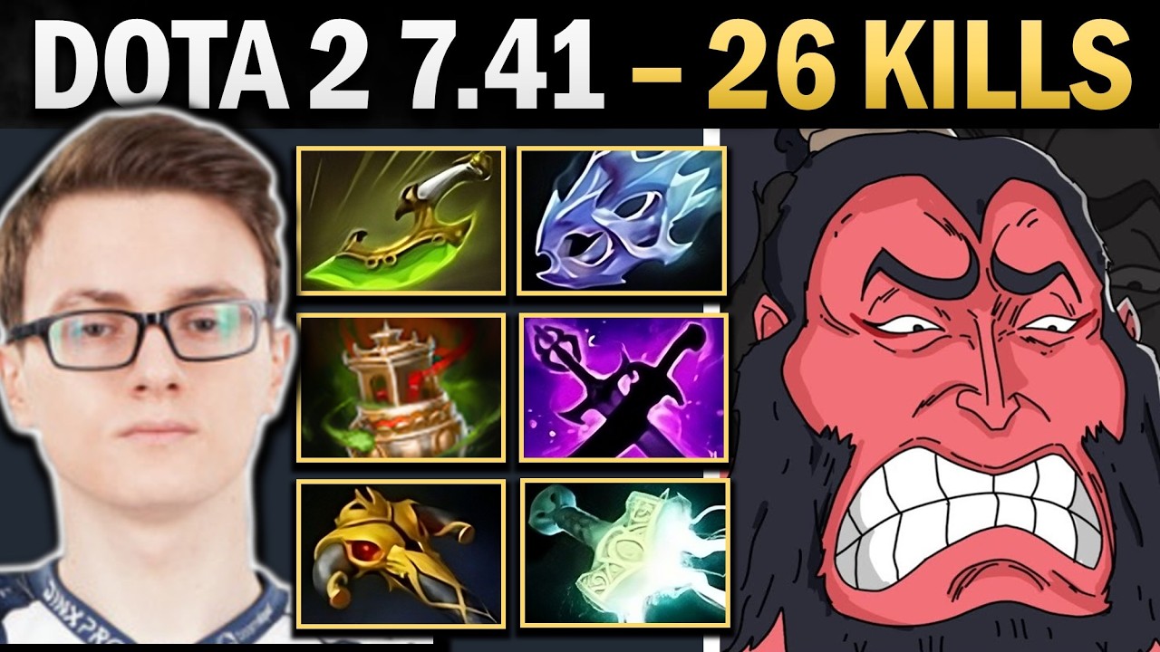 Axe Dota 2 7.41 with Mjolnir and Moon Shard - Dota Gameplay