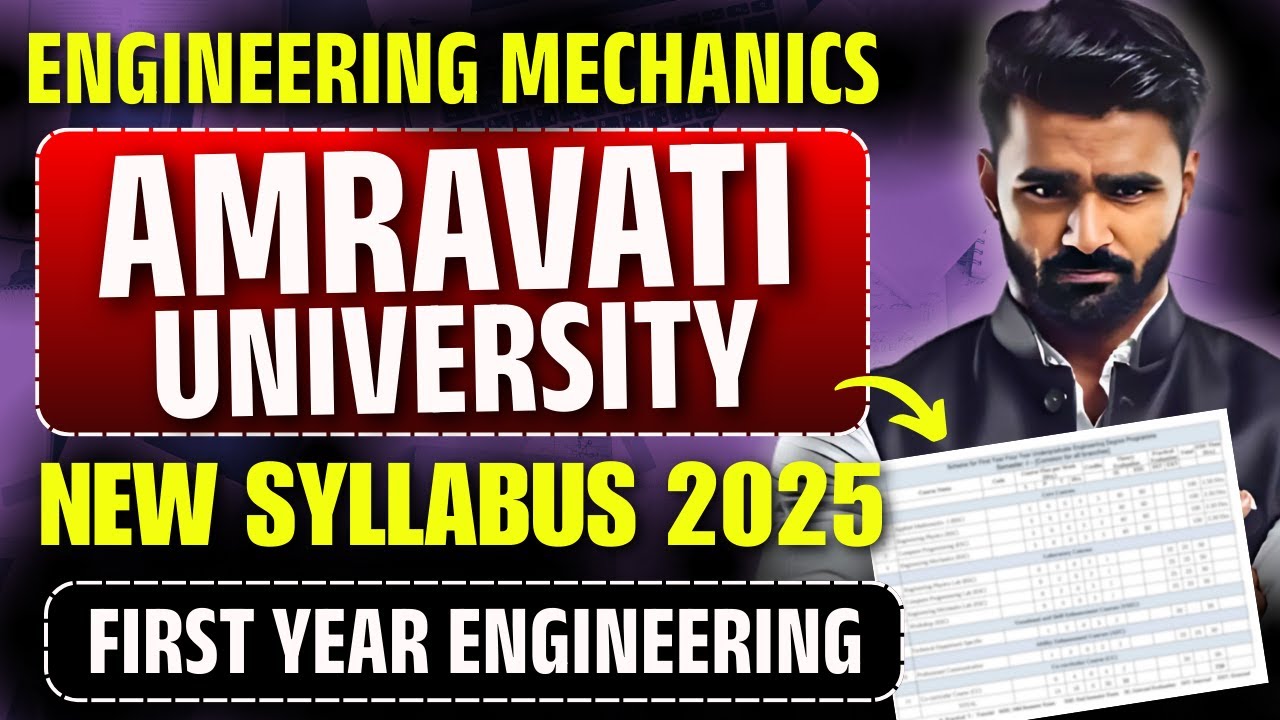 AMRAVATI UNIVERSITY | ENGINEERING MECHANICS | New Syllabus 2025 | Pradeep Giri Sir