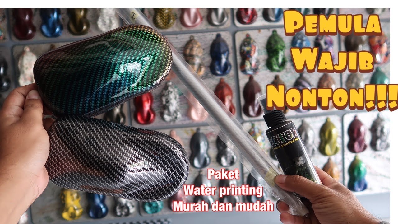 Cara/Tutorial water transfer printing/karbon printing/karbon celup yang baik dan benar