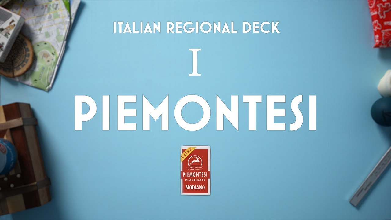 I - Unboxing del mazzo di carte regionali italiane PIEMONTESI (Torino). 1 di 16 mazzi italiani