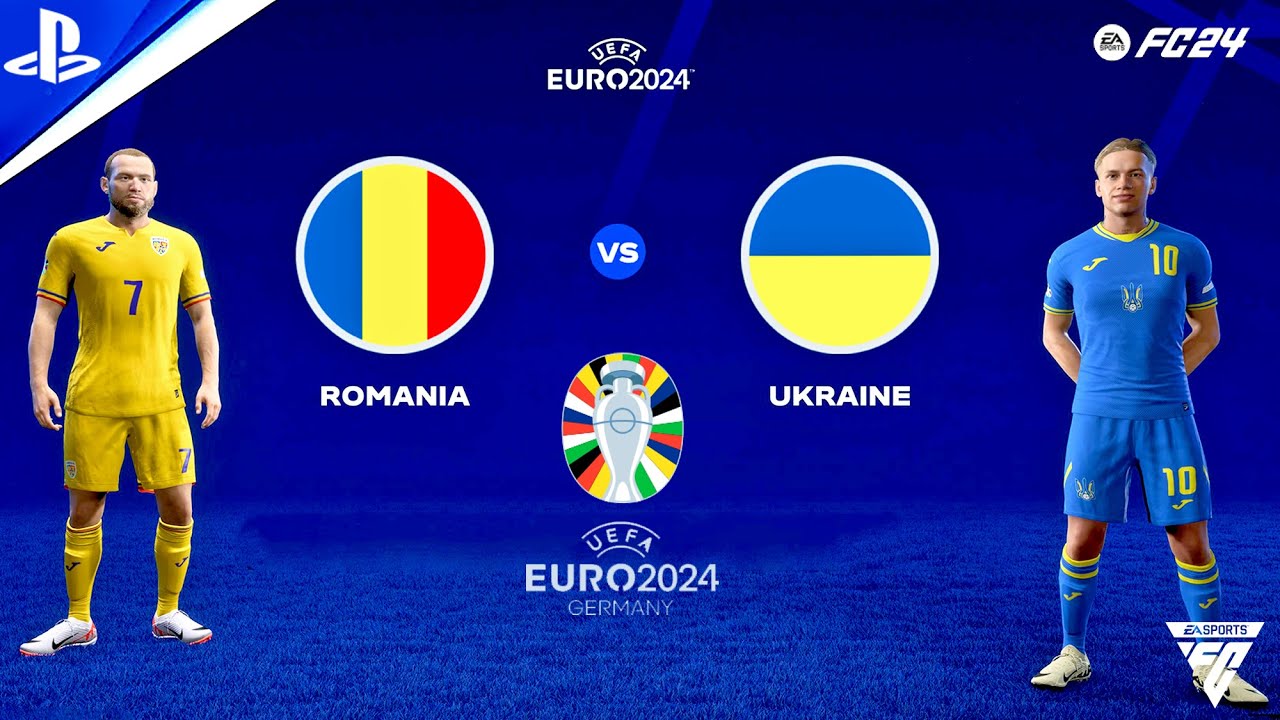 FC 24 - Romania vs Ukraine - UEFA EURO 2024 Group Stage Match Day 1 | PS5&trade; Gameplay 4K HDR