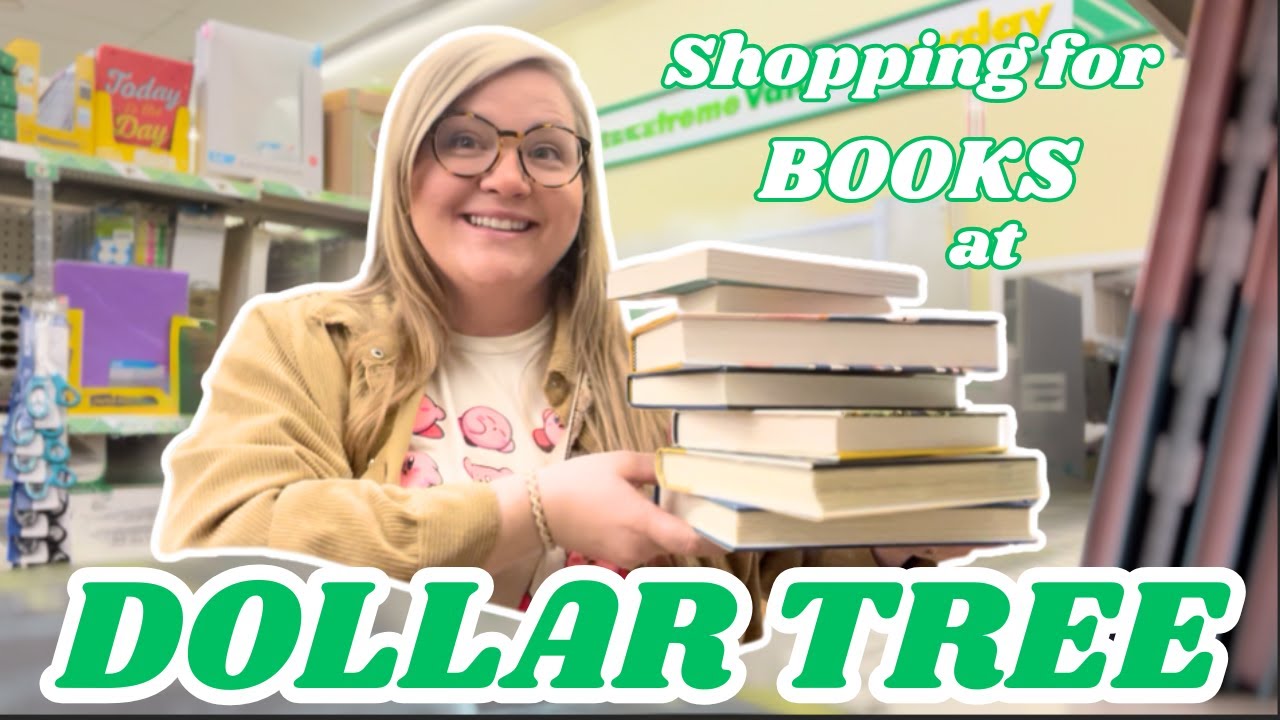 shopping for books at Dollar Tree + haul 📚✨