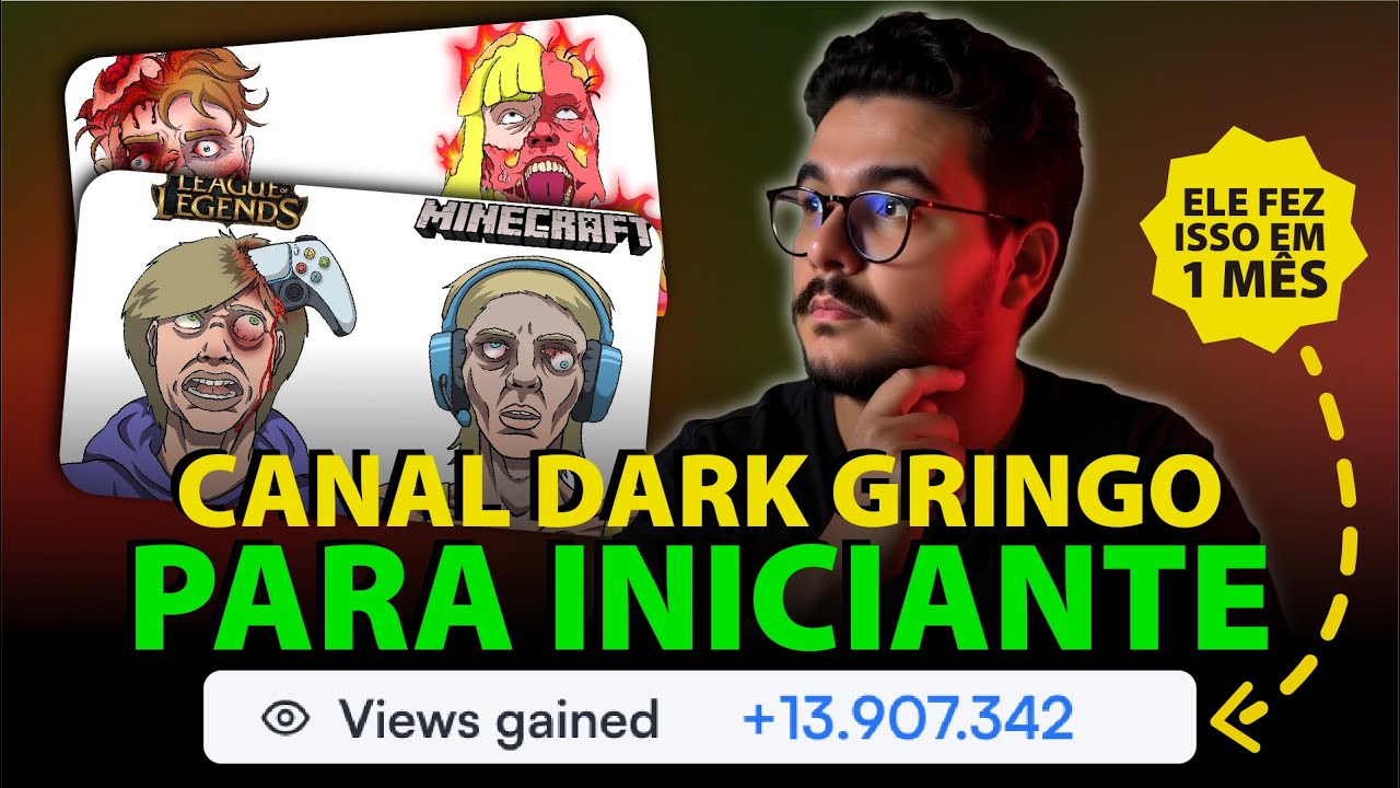 Como criar um Canal Dark utilizando a modelagem de um CANAL DARK Milion&aacute;rio da Gringa - Aula gr&aacute;tis