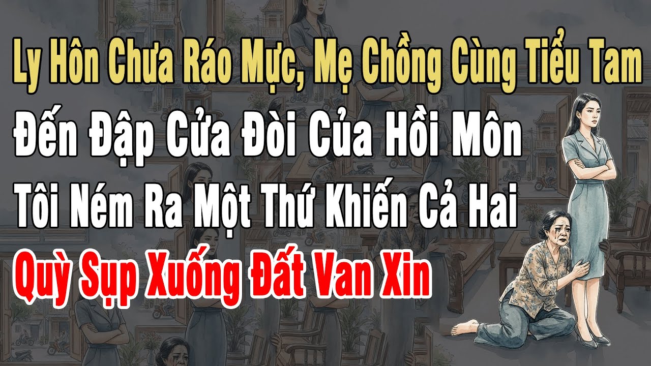 Ly Hôn Chưa Ráo Mực, Mẹ Chồng Cùng Tiểu Tam Đến Đập Cửa Đòi Của Hồi Môn. Tôi Ném Ra Thứ Khiến Cả 2..
