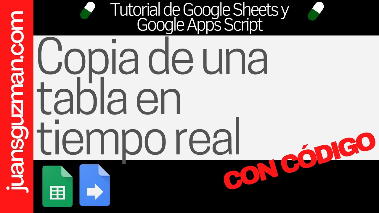 Tablas Gemelas en Sheets! - Cómo crear una copia de otro libro en tiempo real con Sheets y GAS