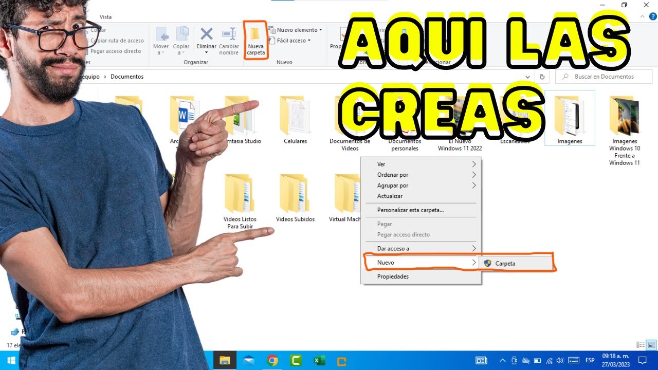 📁Como CREAR CARPETAS Windows 10