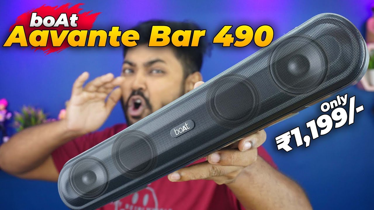 boAt Aavante Bar 490 Soundbar 🤔🤔10W RMS Outpot Sound