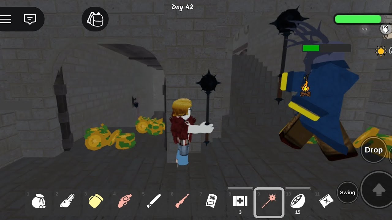 99 Nights in the forest level 4 stronghold !! #roblox #99nightintheforest