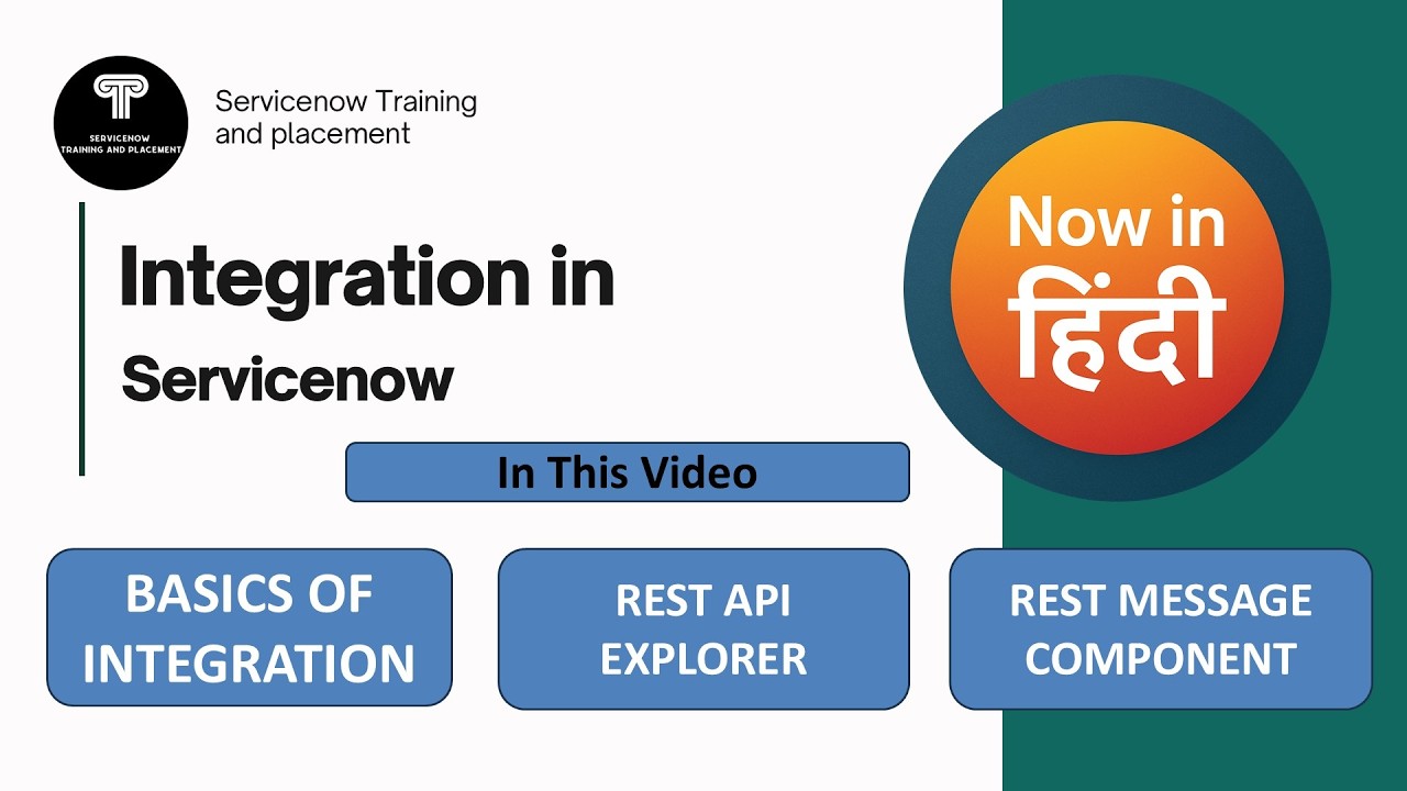 Серия статей по интеграции ServiceNow на хинди | Введение в интеграцию | REST API Explorer