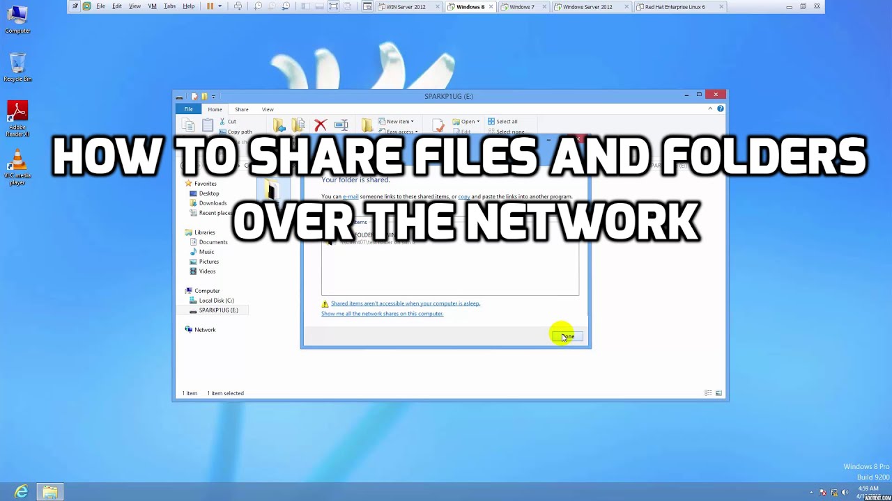 Share Files & Folders Over The Network