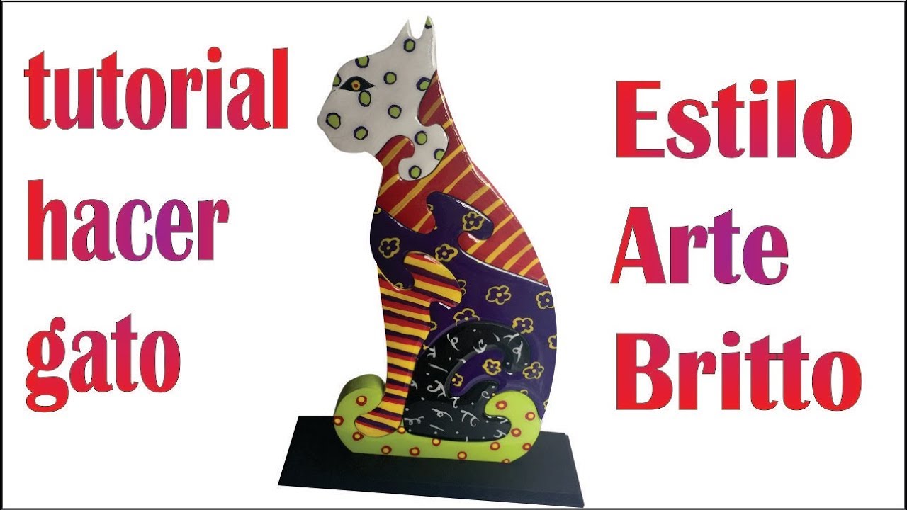 como hacer MANUALIDADES GATOS  para vender  🎨 britto arte