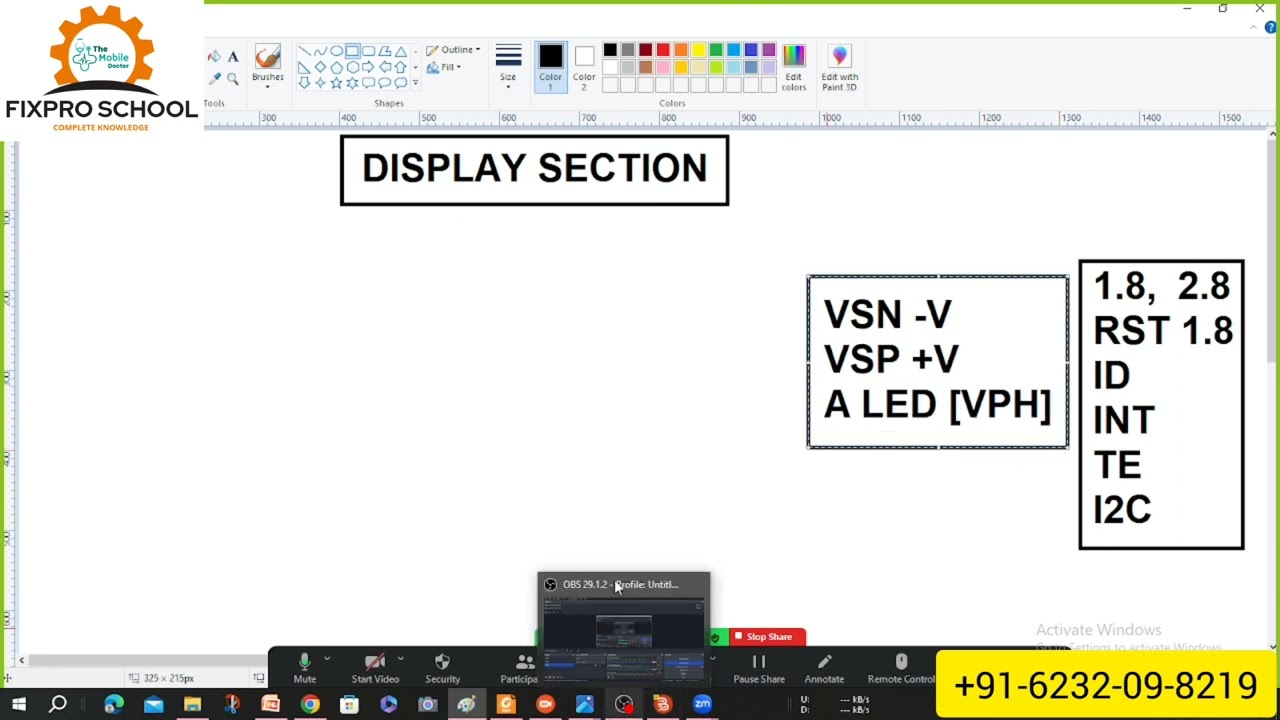 Display section mobile repairing | online mobile repair course free