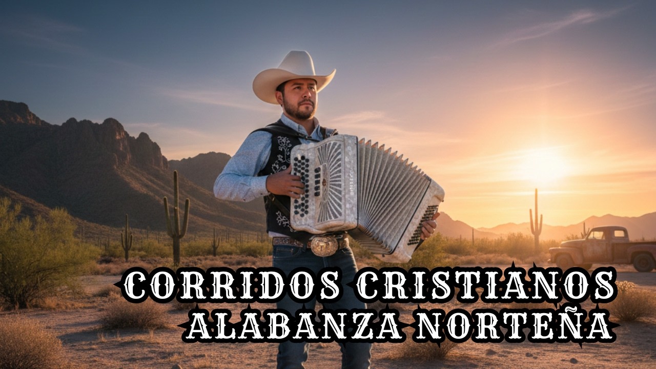 CORRIDOS CRISTIANOS NORTEÑOS,  ACORDEÓN ALABANZA GÓSPEL BÍBLICA EN REGIONAL MEXICANO v7
