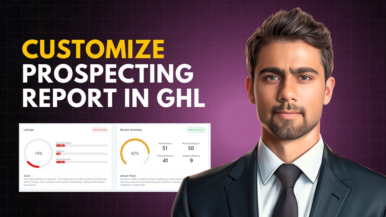 How to Customise GHL Prospecting Reports