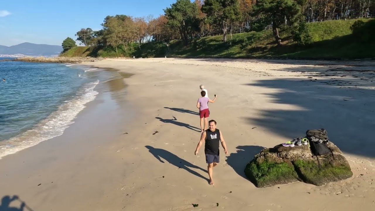 SAMIL BEACH VIGO SPAIN | 4K video