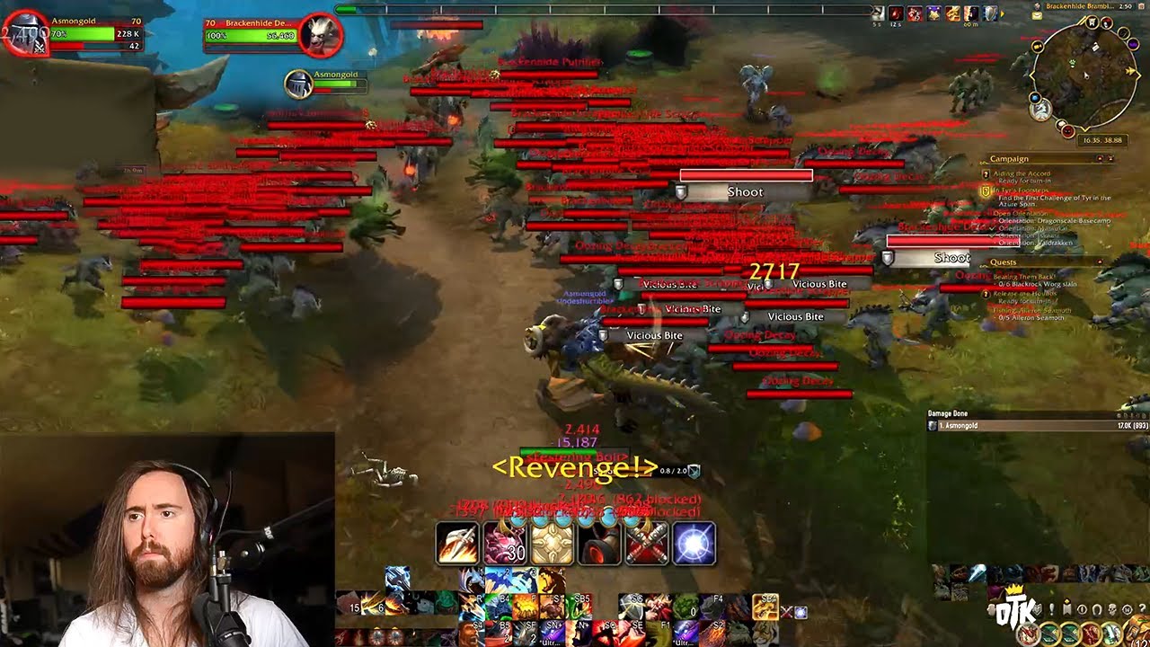 Asmongold shows how BROKEN warriors are by pulling the entire zone